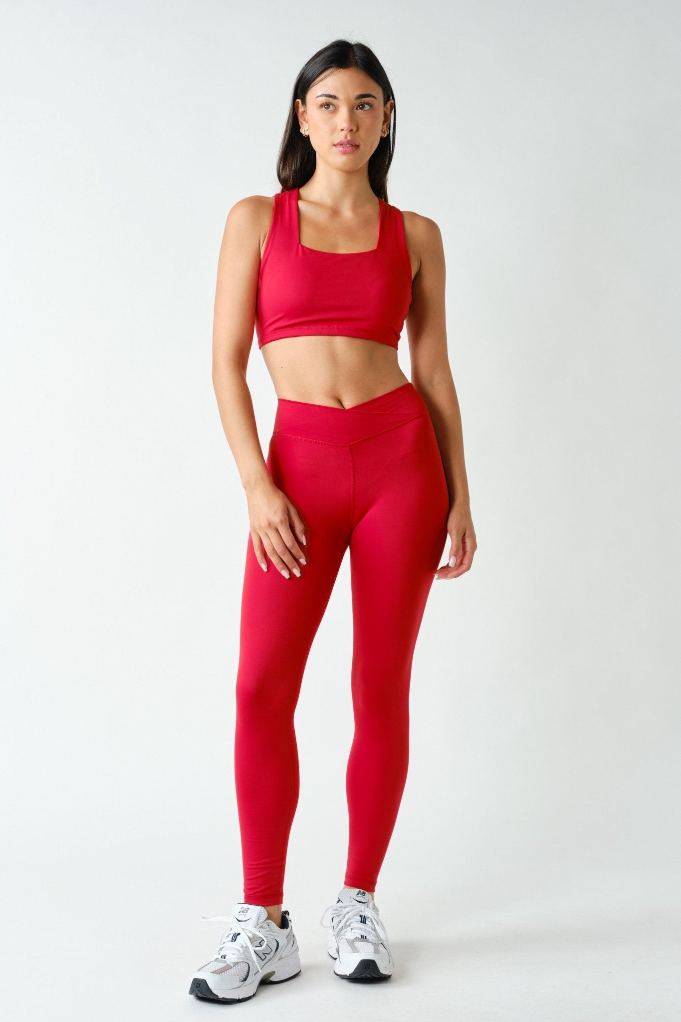 Body Language Crossover Waist Leggings - Westly
