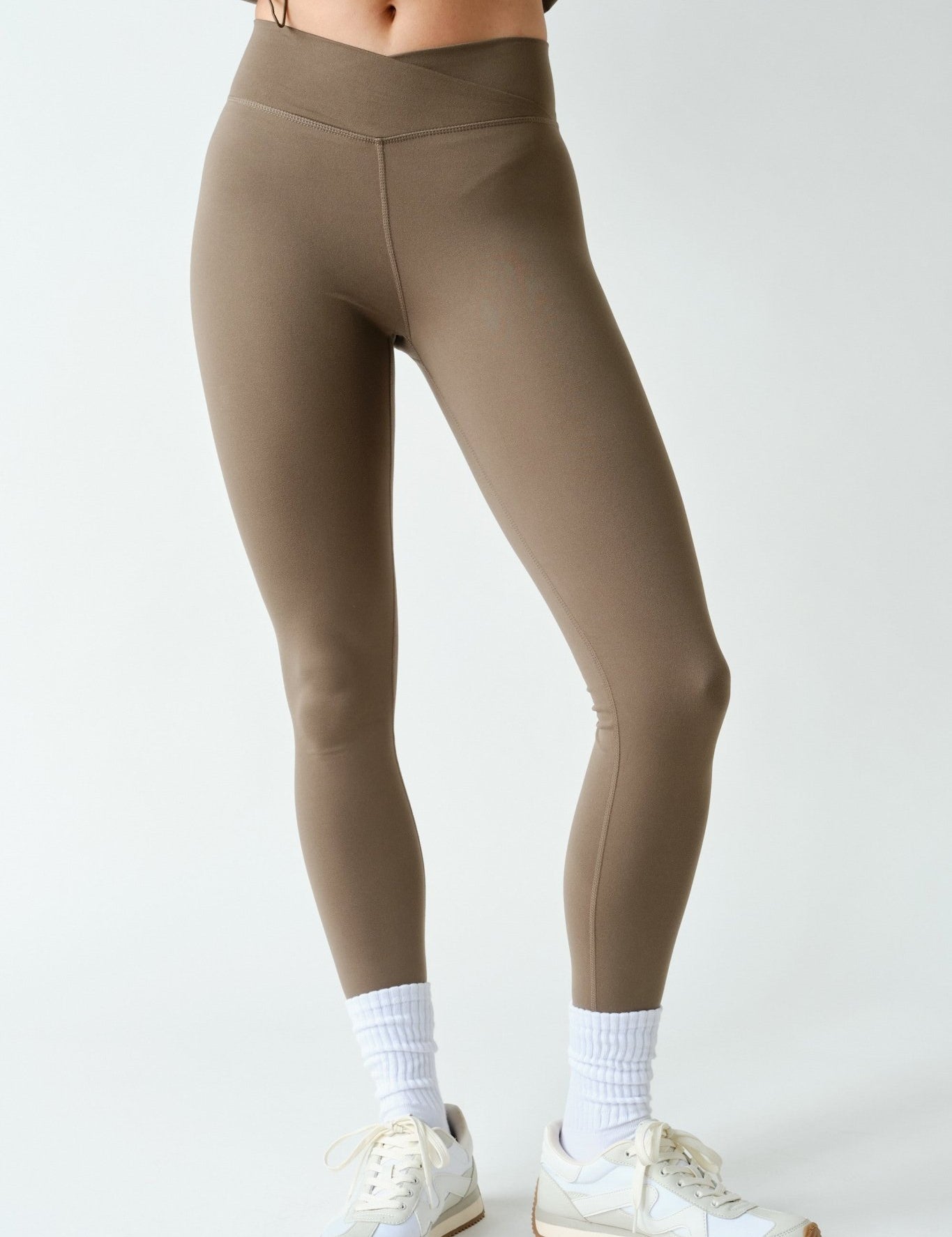 Body Language Crossover Waist Leggings - Westly