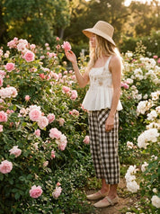 Bonnie Casual Plaid Pants - Westly