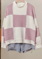 Bonnie Color Block Loose - Fit Sweater - Westly
