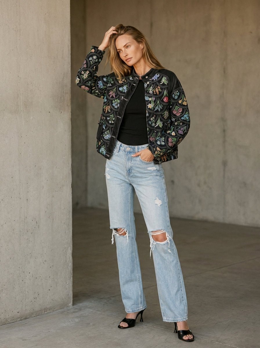 Botanical Study Jacquard Jacket - Westly