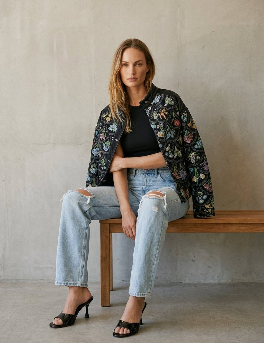 Botanical Study Jacquard Jacket - Westly