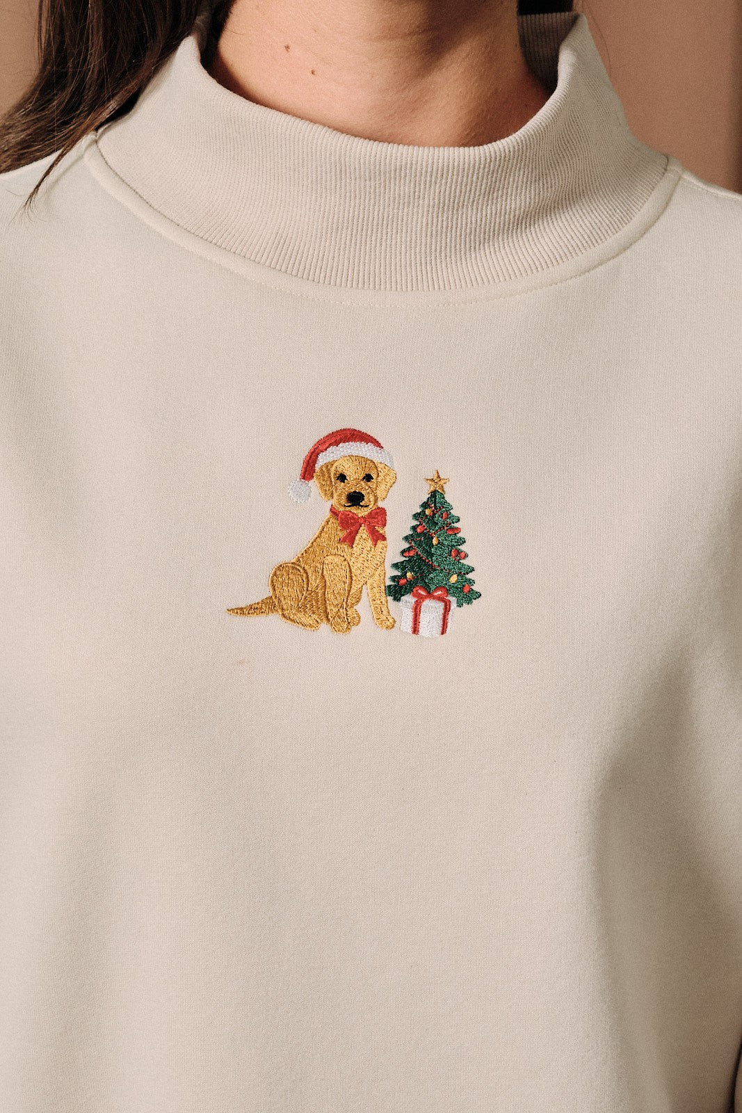Bowen Golden Retriever Mock Neck Sweatshirt - Westly