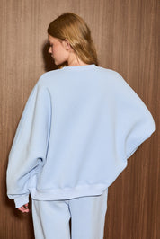 Boxing Day Varsity Holiday Sweatshirt in Light Blue — product photo 06