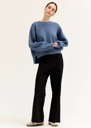 Breezeway Oversized Rib Knit Sweater in Blue Bonnet, photo 1