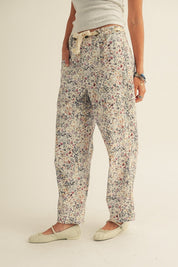 Bridgette Pull - on Printed Rope String Pants - Westly