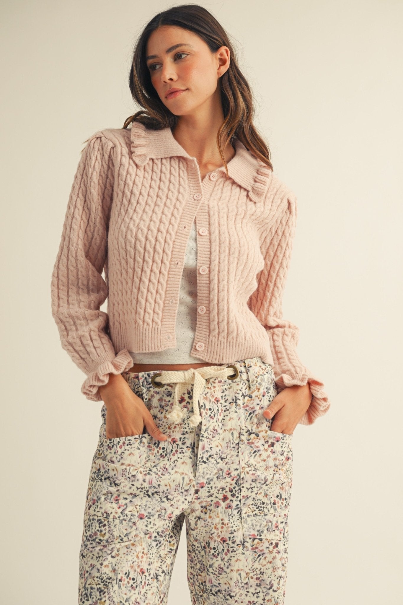 Bridgette Pull - on Printed Rope String Pants - Westly
