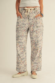Bridgette Pull - on Printed Rope String Pants - Westly