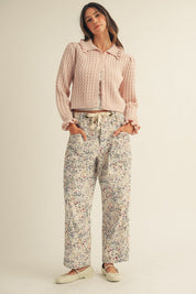 Bridgette Pull - on Printed Rope String Pants - Westly