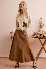 Bridle Path Horse Jacquard Cardigan - Ivory