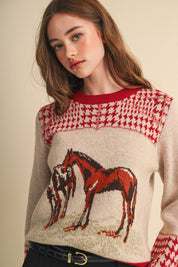 Bridlewood Horse Motif Sweater - Westly