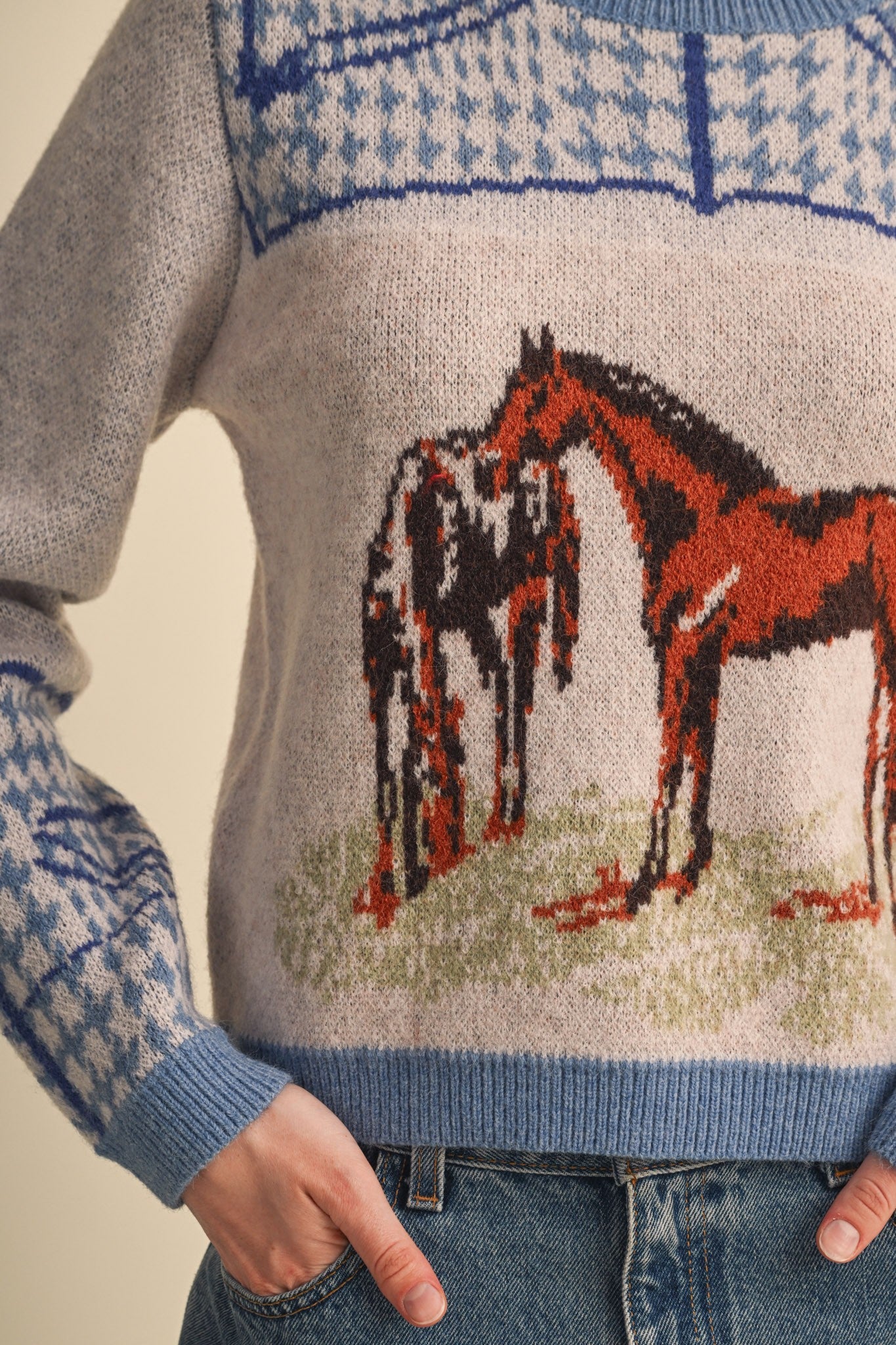 Bridlewood Horse Motif Sweater - Westly