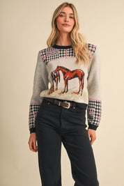 Bridlewood Horse Motif Sweater - Westly