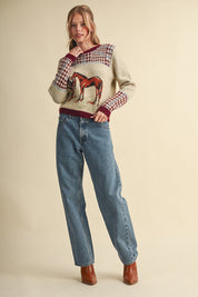 Bridlewood Horse Motif Sweater - Westly