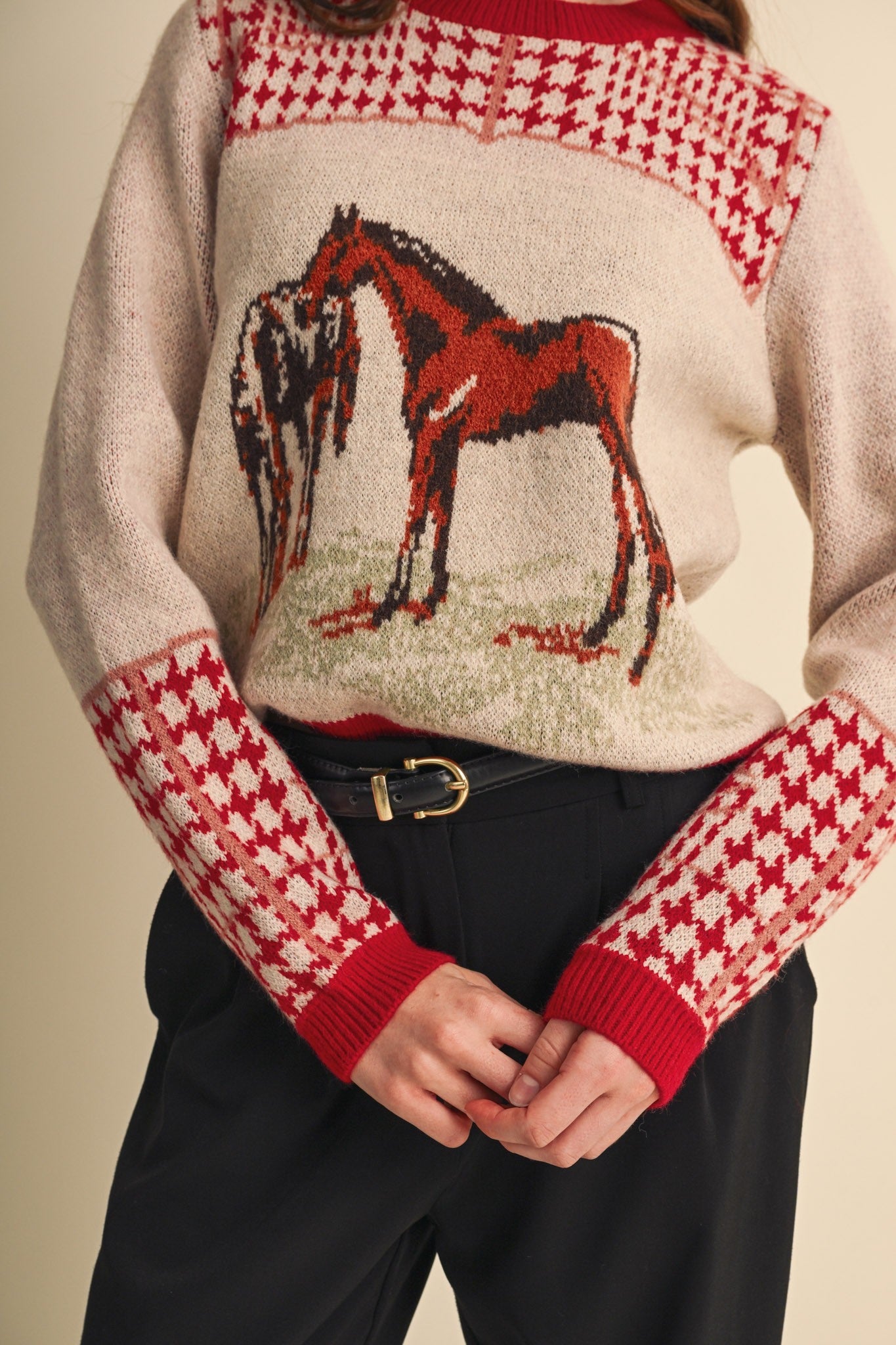Bridlewood Horse Motif Sweater - Westly