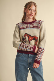 Bridlewood Horse Motif Sweater - Westly
