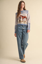 Bridlewood Horse Motif Sweater - Westly