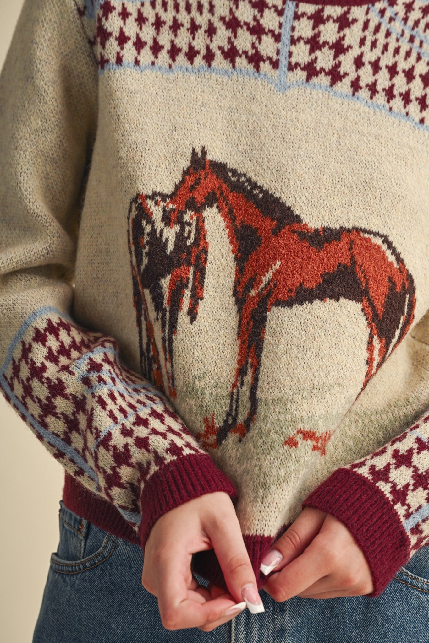 Bridlewood Horse Motif Sweater - Westly