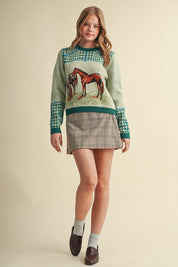 Bridlewood Horse Motif Sweater - Westly