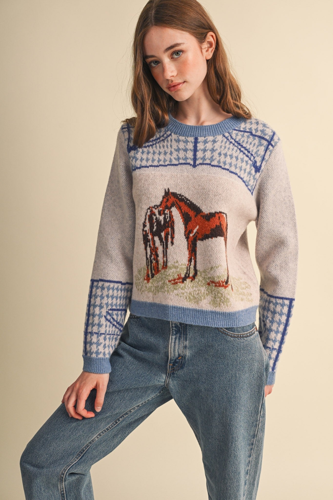 Bridlewood Horse Motif Sweater - Westly
