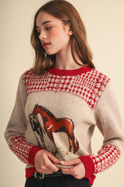 Bridlewood Horse Motif Sweater - Westly