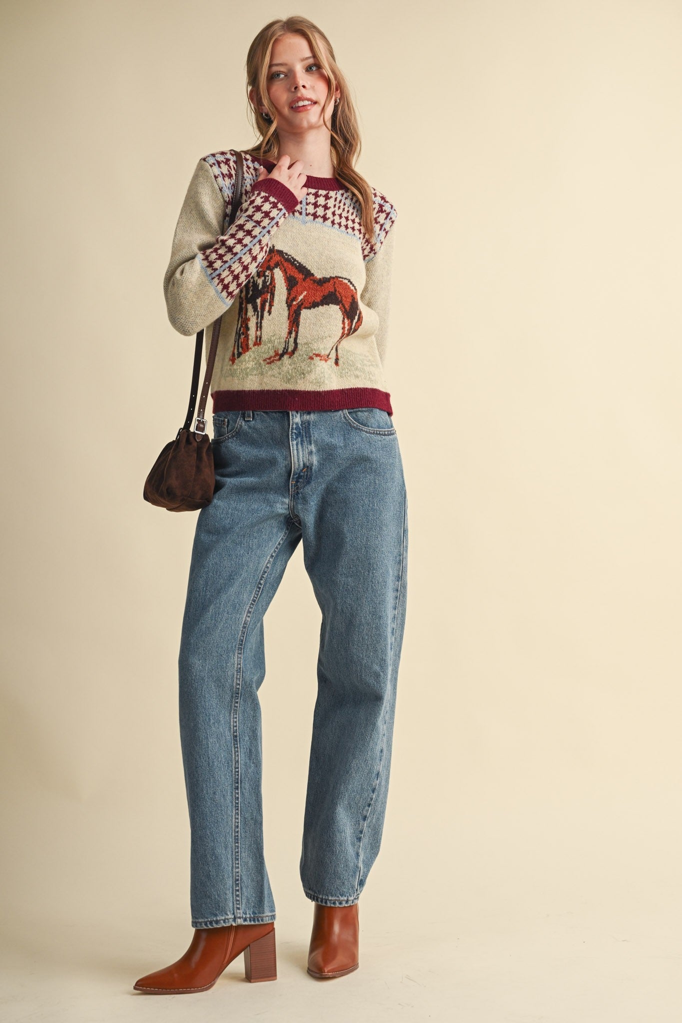 Bridlewood Horse Motif Sweater - Westly