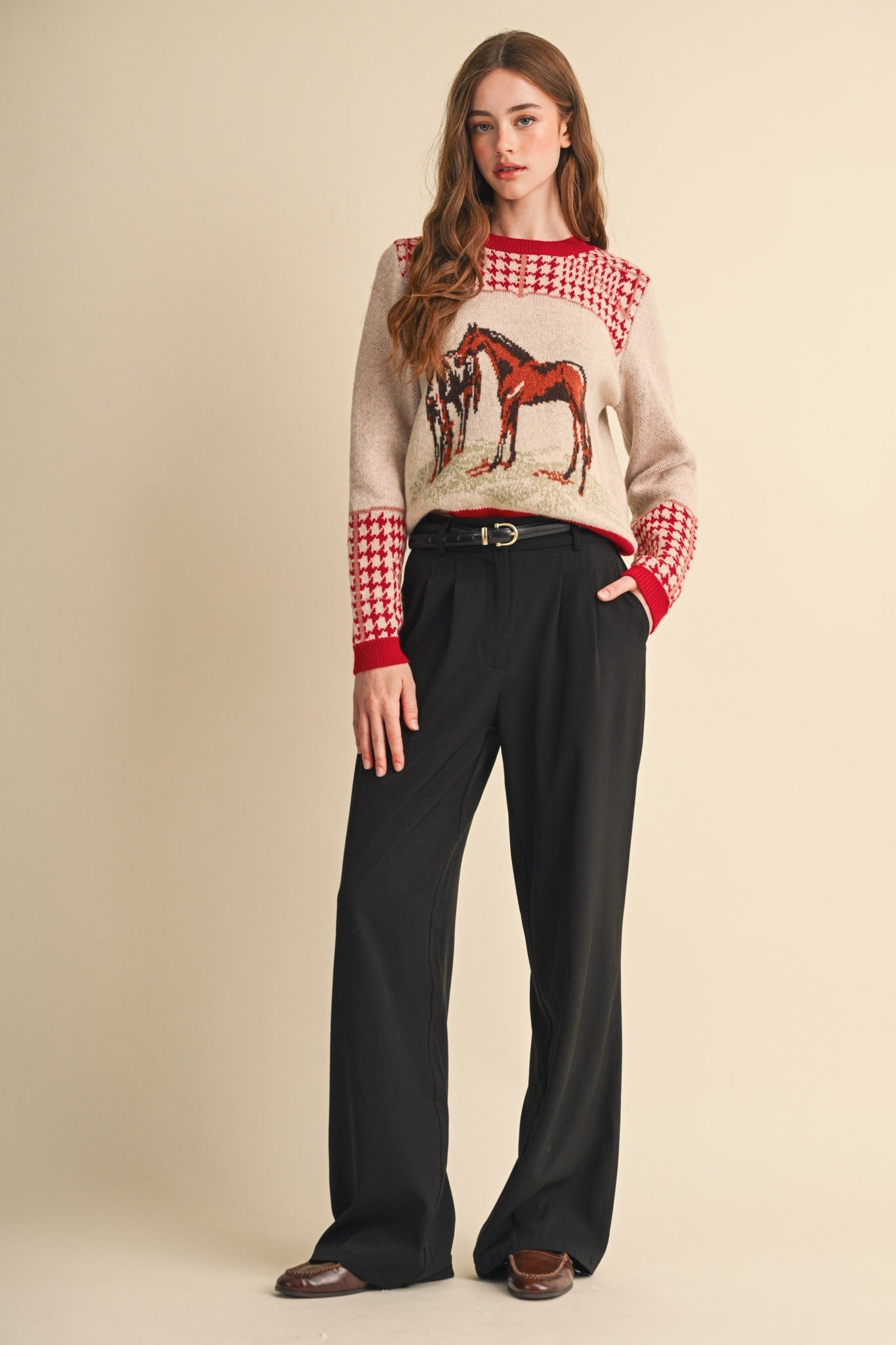 Bridlewood Horse Motif Sweater - Westly