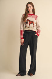 Bridlewood Horse Motif Sweater - Westly
