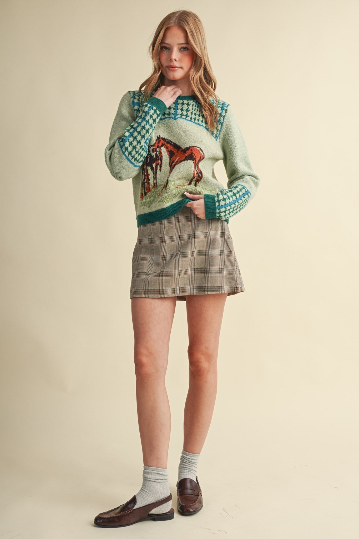 Bridlewood Horse Motif Sweater - Westly