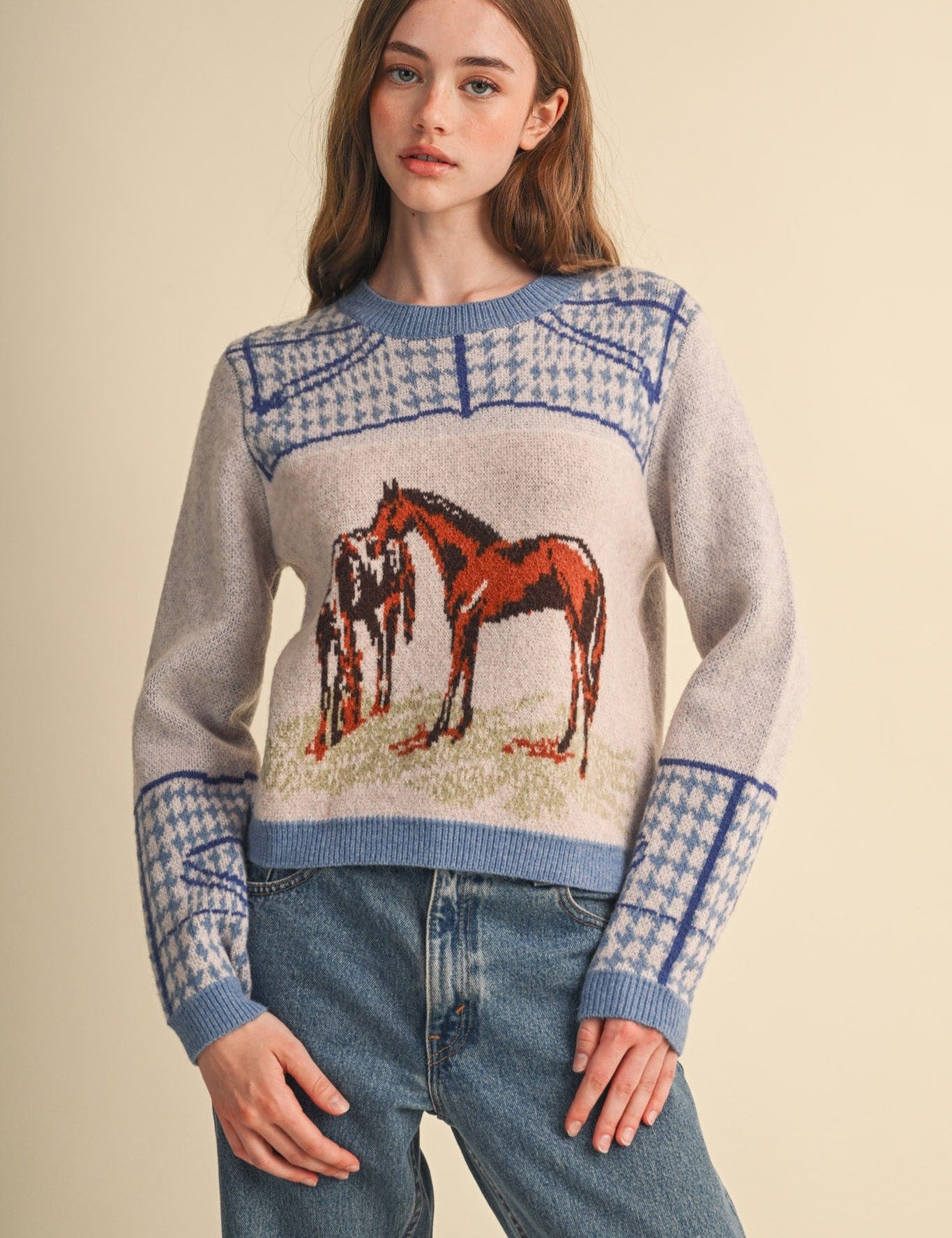 Bridlewood Horse Motif Sweater - Westly