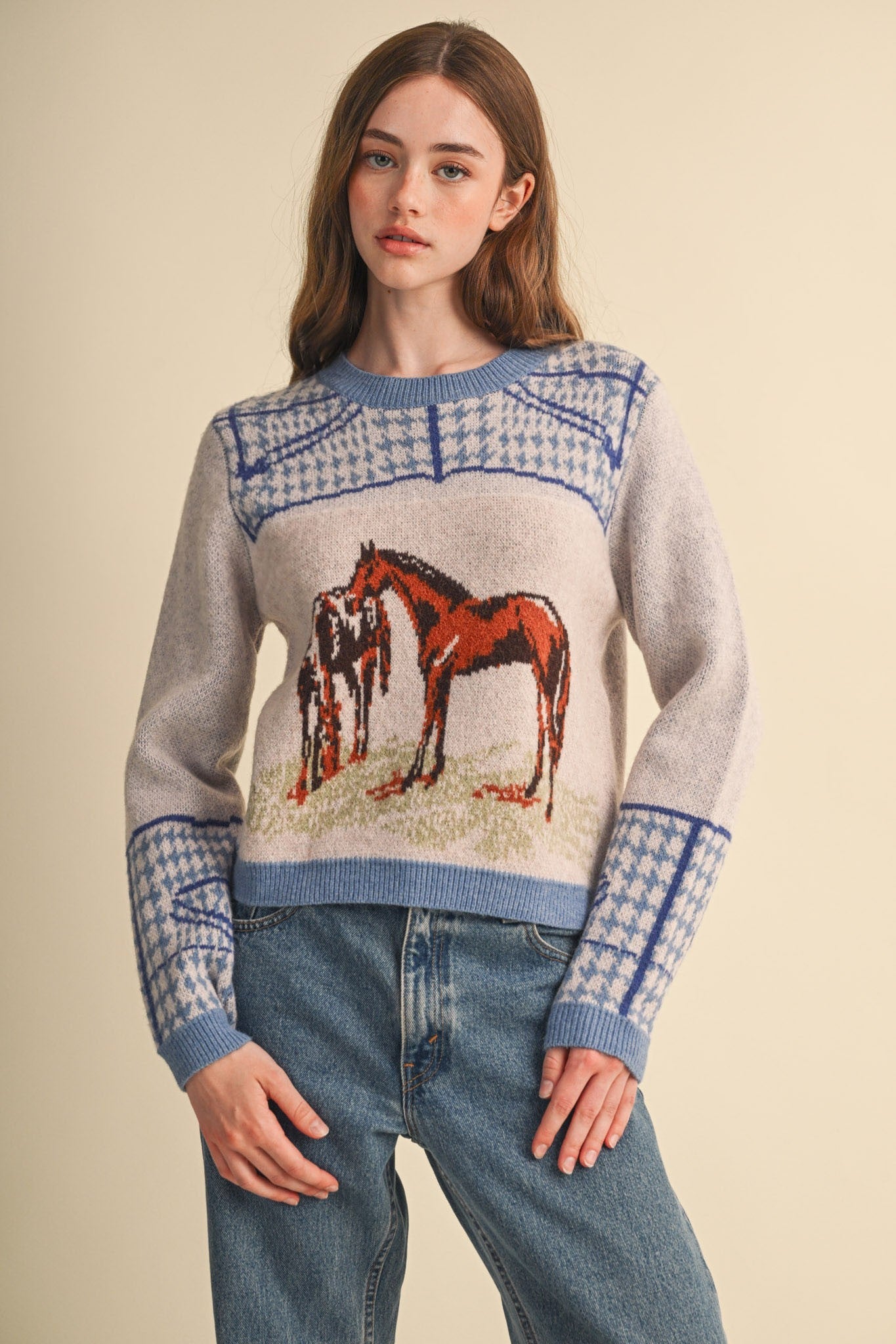 Bridlewood Horse Motif Sweater - Westly