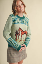 Bridlewood Horse Motif Sweater - Westly