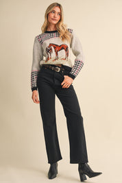 Bridlewood Horse Motif Sweater - Westly