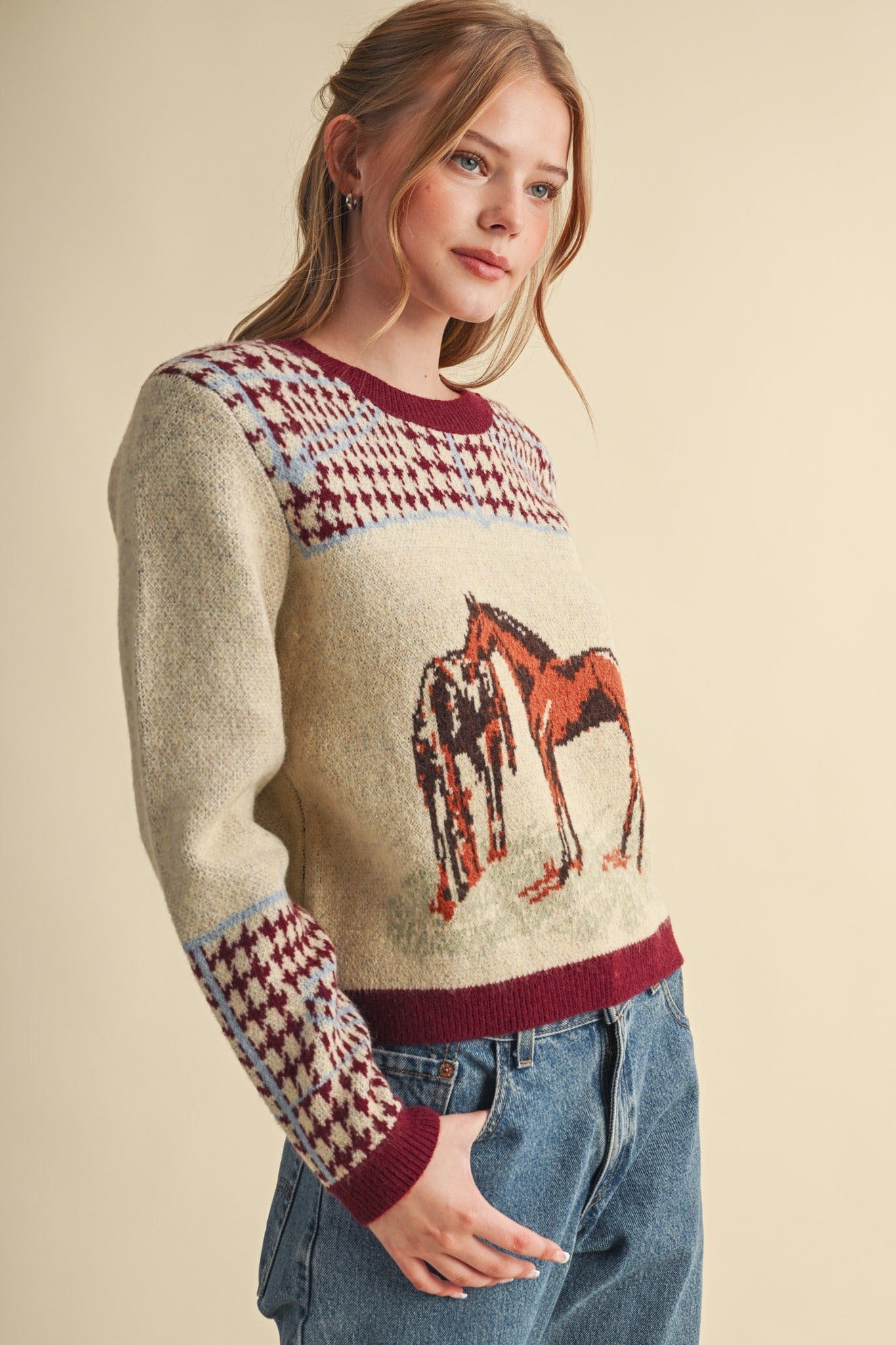 Bridlewood Horse Motif Sweater - Westly