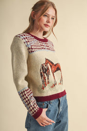 Bridlewood Horse Motif Sweater - Westly