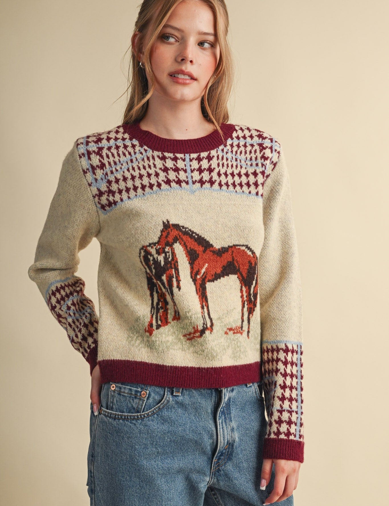 Bridlewood Horse Motif Sweater - Westly