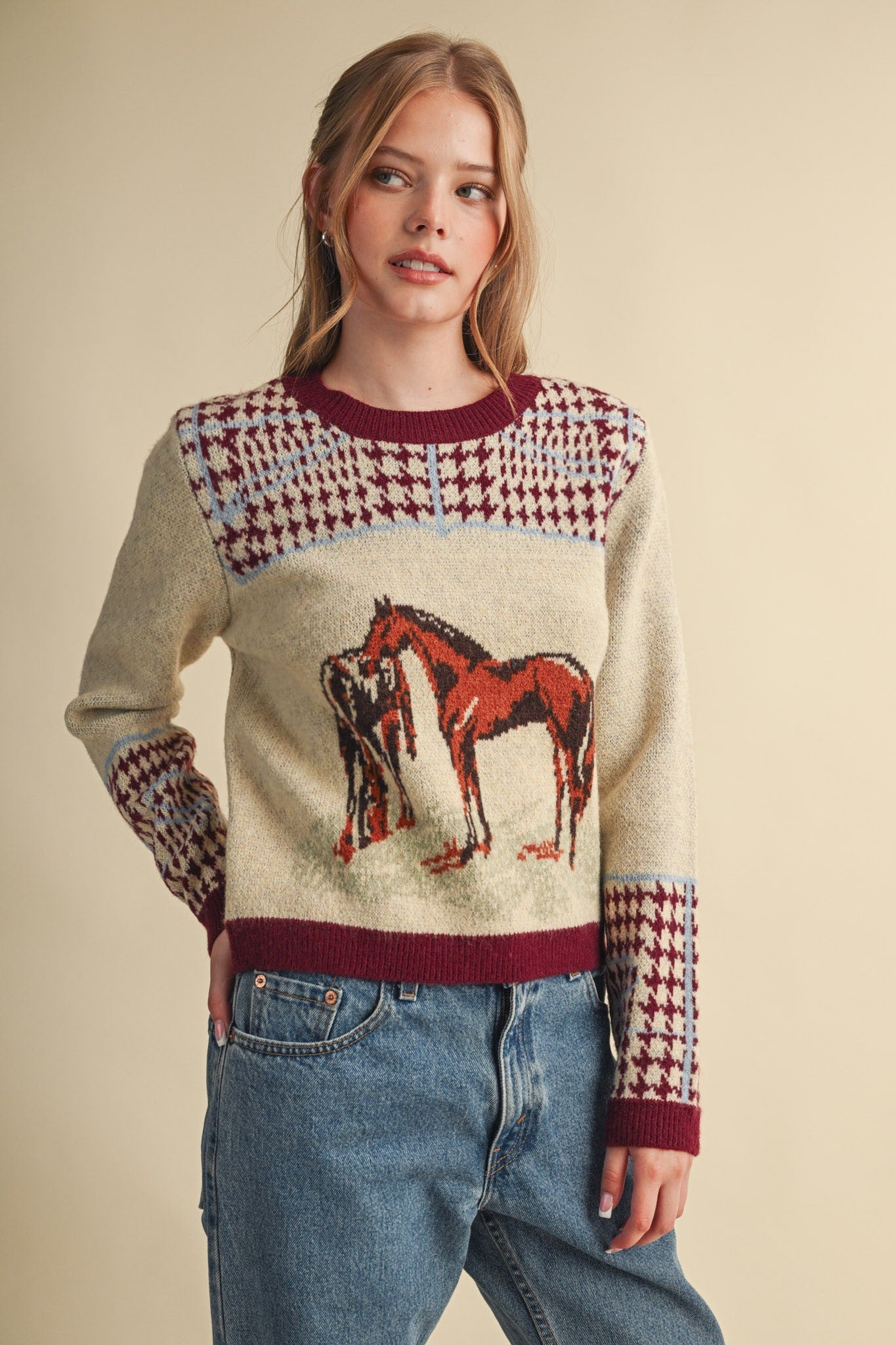 Bridlewood Horse Motif Sweater - Westly