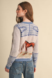 Bridlewood Horse Motif Sweater - Westly