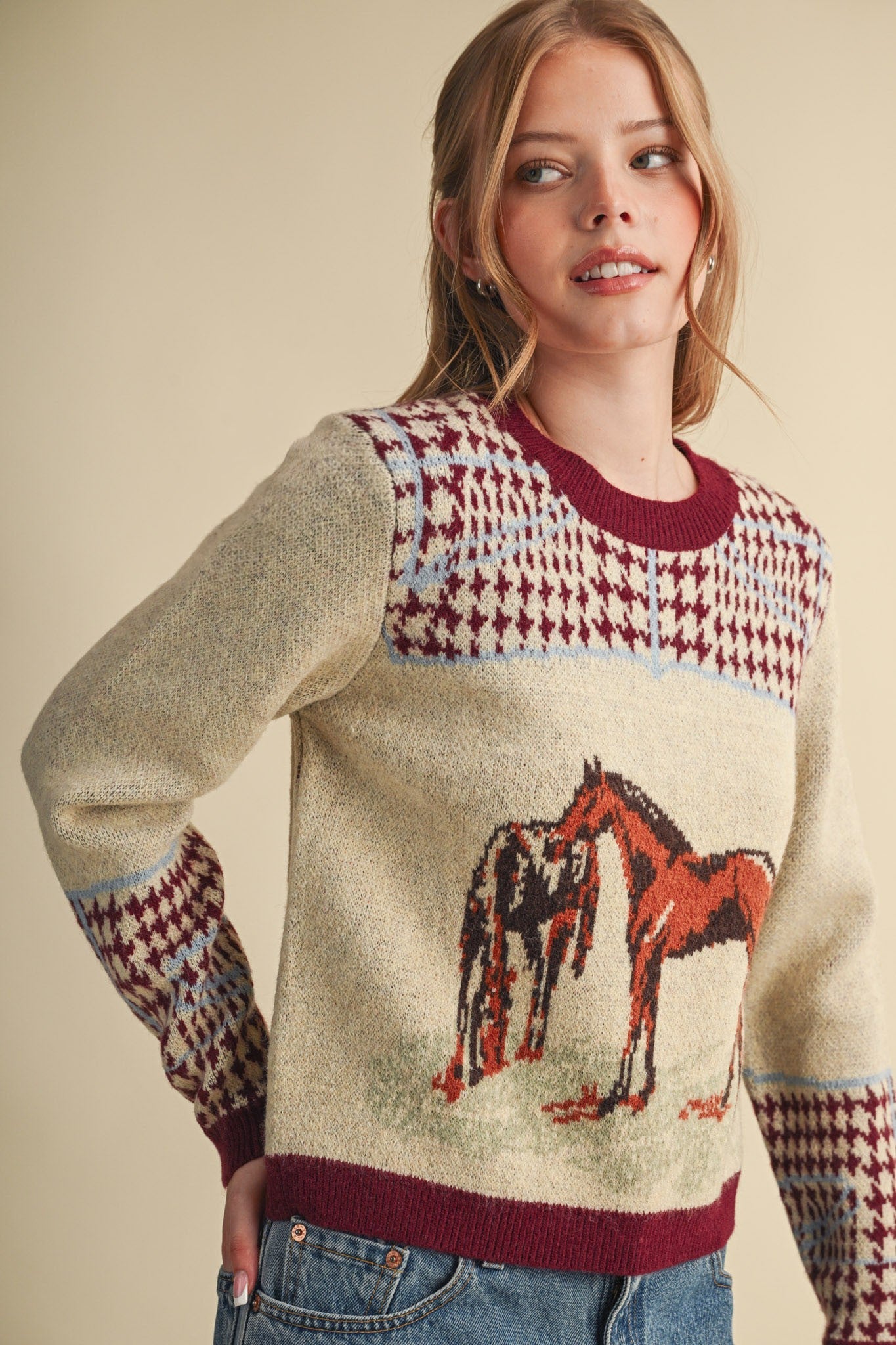 Bridlewood Horse Motif Sweater - Westly