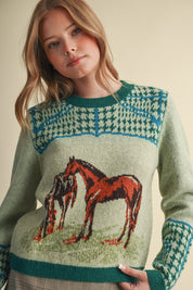 Bridlewood Horse Motif Sweater - Westly