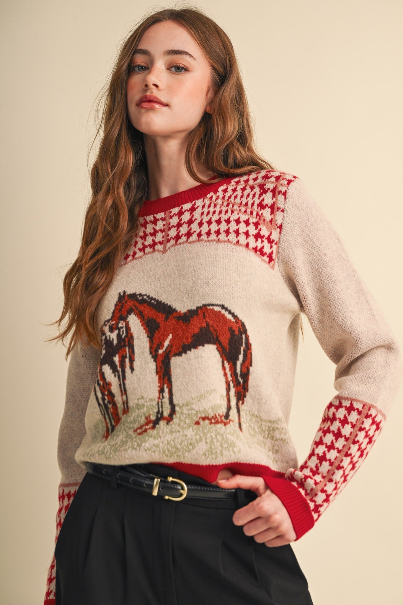 Bridlewood Horse Motif Sweater - Westly