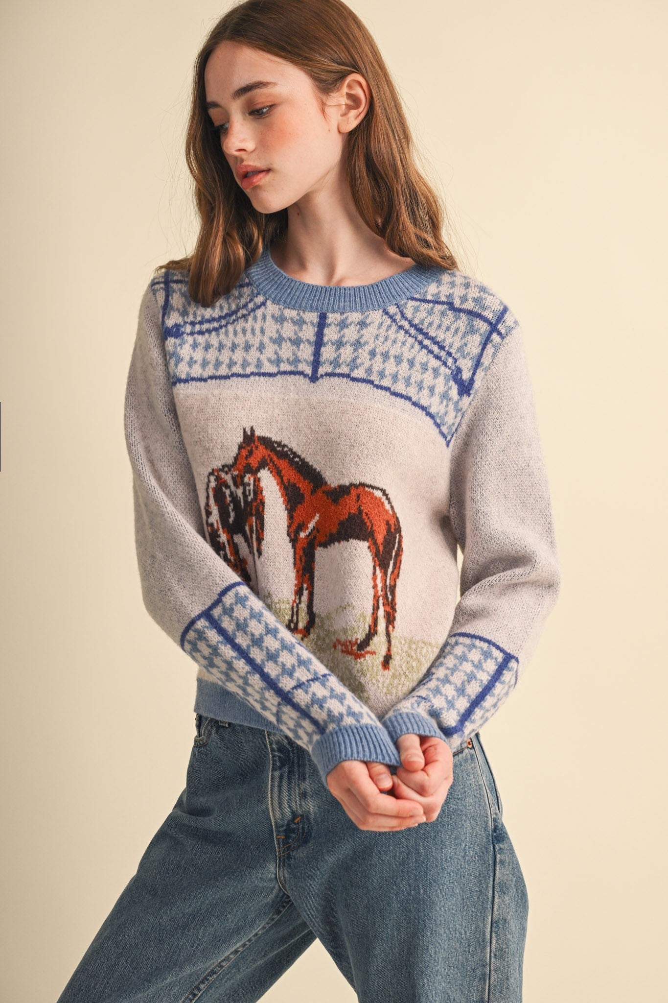 Bridlewood Horse Motif Sweater - Westly