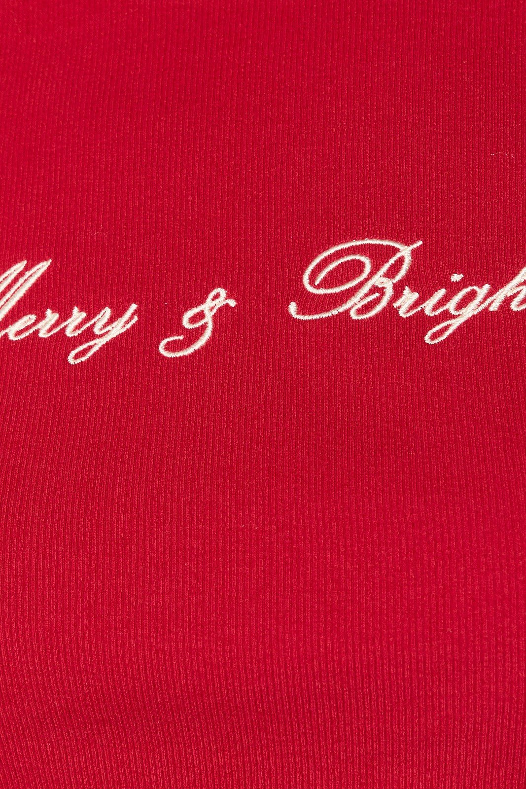 Bright Spirits Embroidered Rib Knit Top - Westly