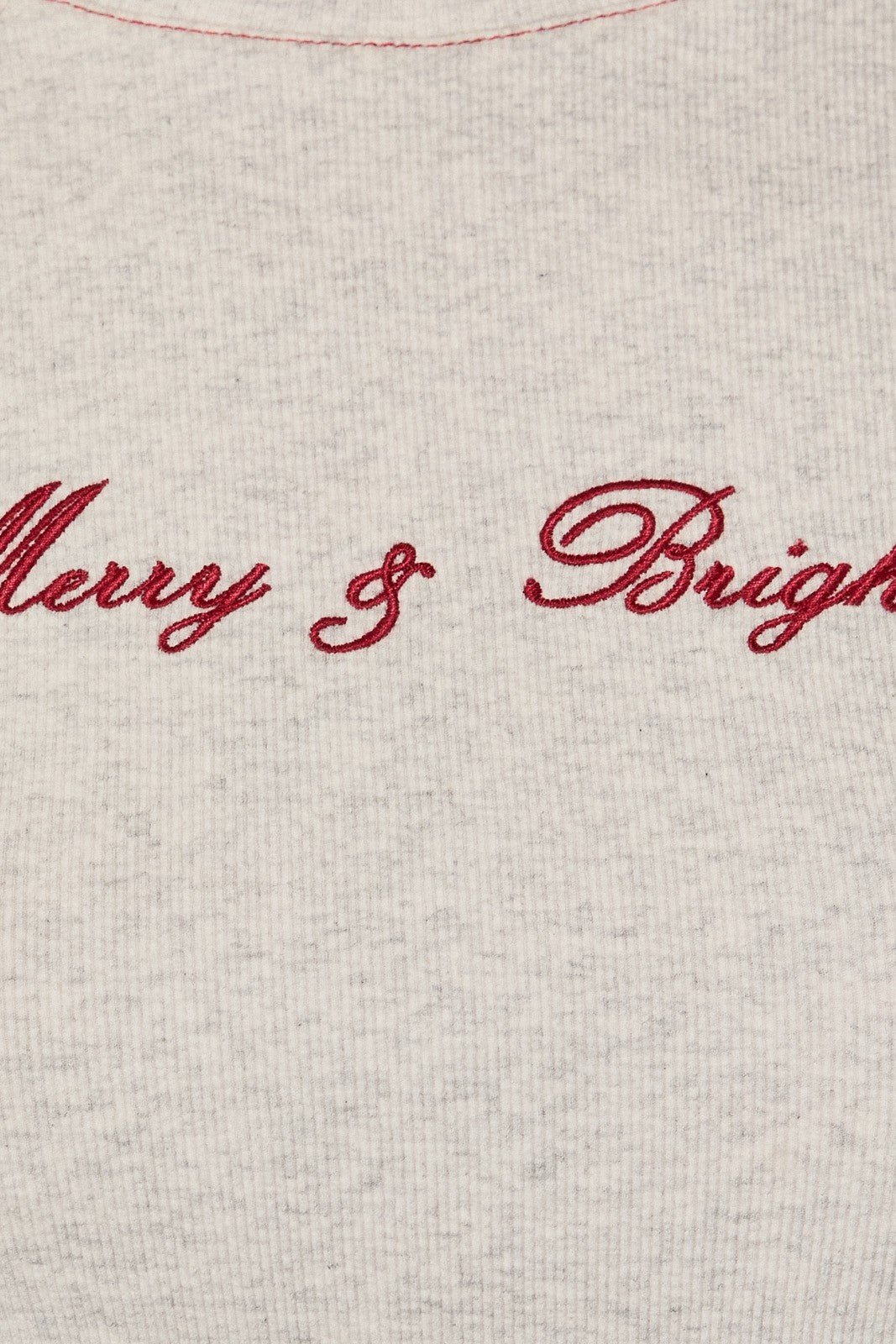 Bright Spirits Embroidered Rib Knit Top - Westly
