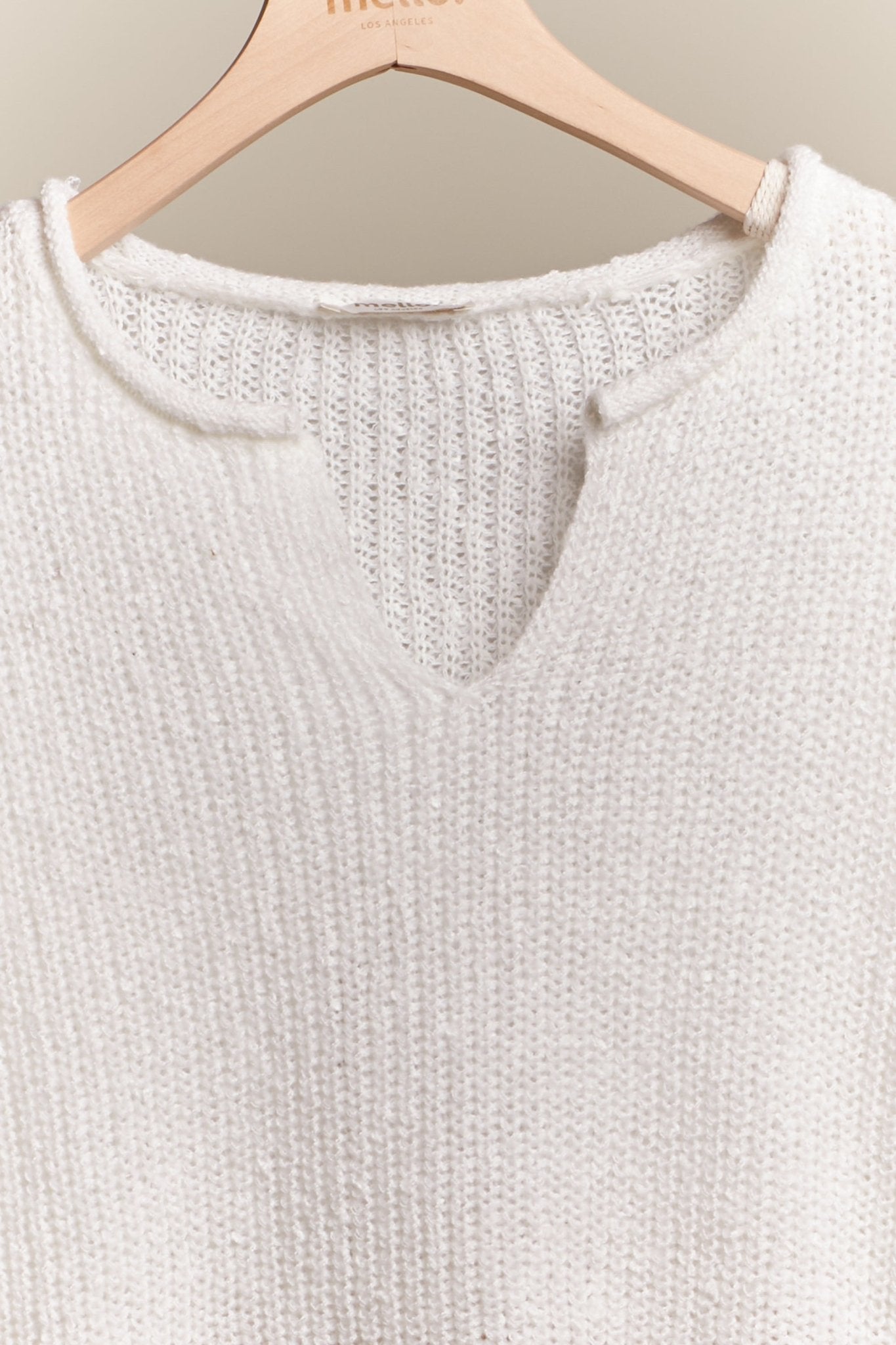 Brighton Ripped Neck Loose Fit Sweater - Westly