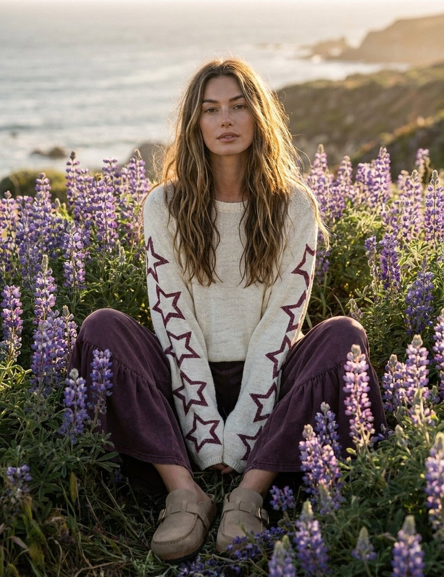 Bryce Star Knit Pullover - Westly
