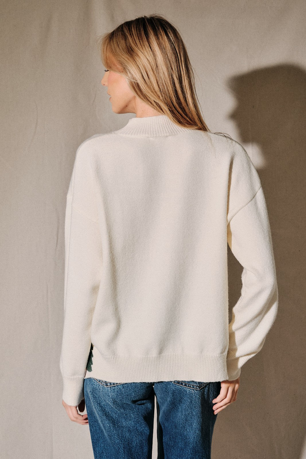 Bunny Hill Ski Bear Mock Neck Sweater - Westly
