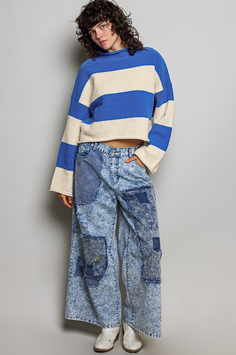 Cabana Club Chenille Mock-Neck Sweater - Westly