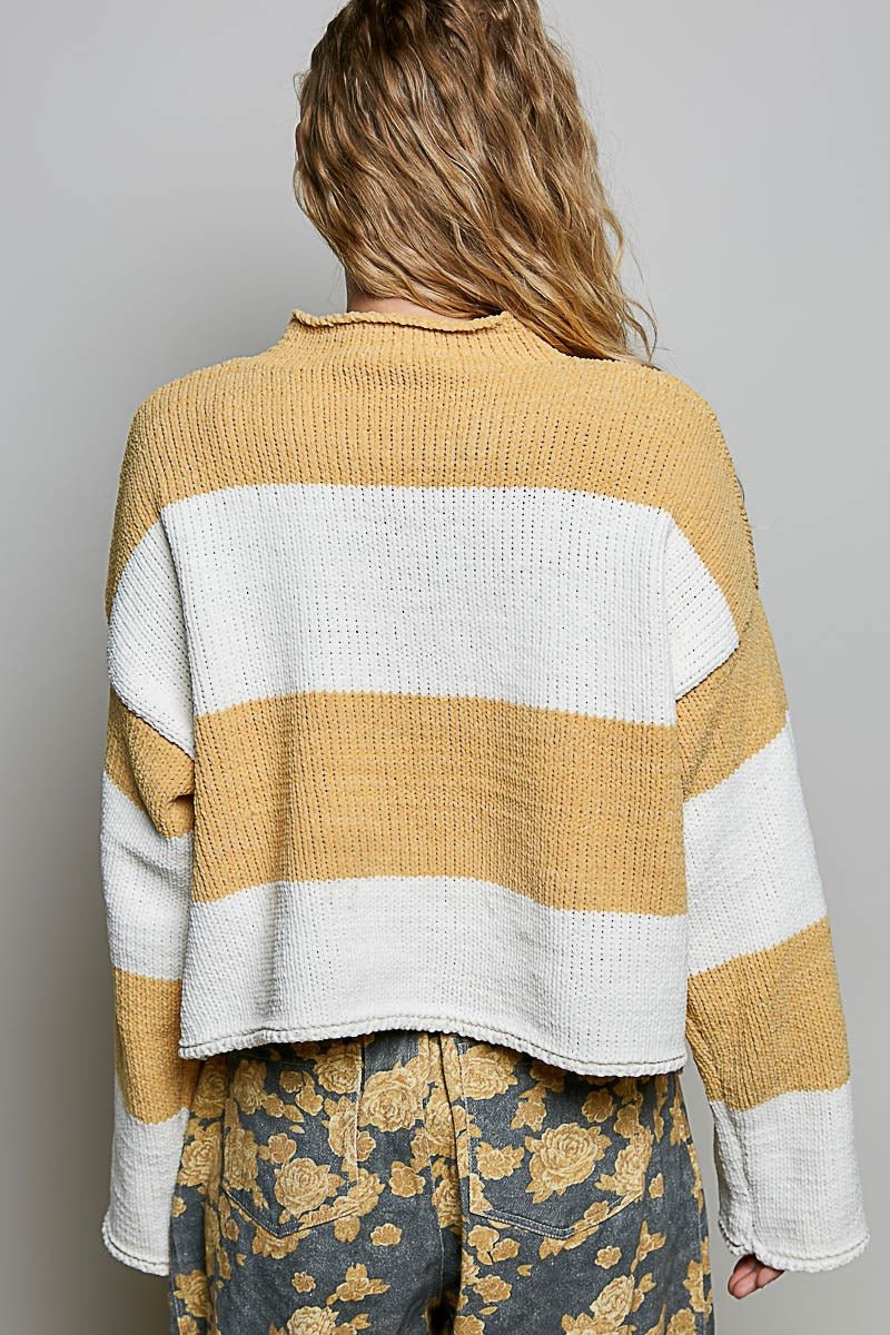 Cabana Club Chenille Mock-Neck Sweater - Westly