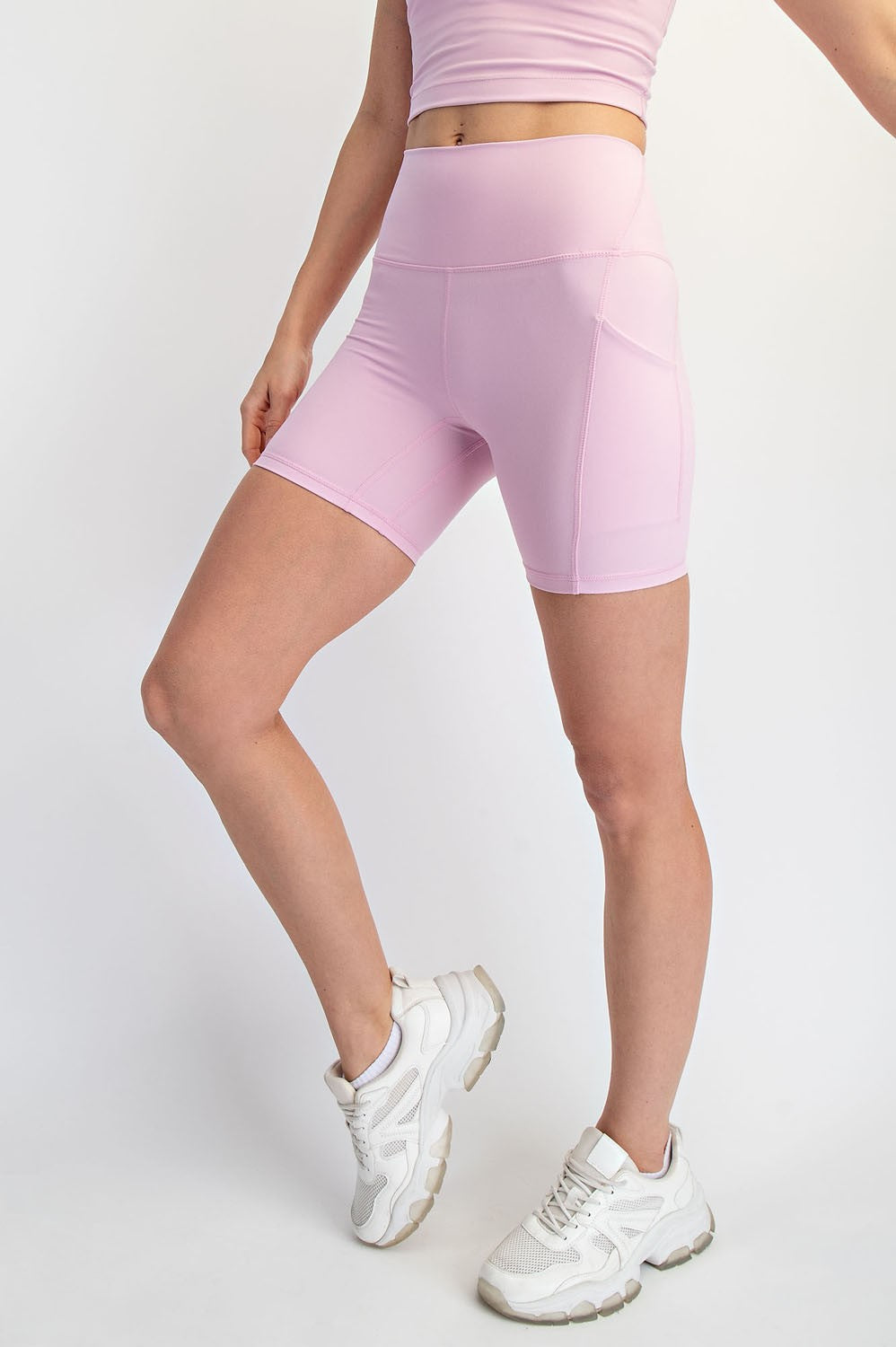 Cadence Six-Inch Pocket Bike Shorts in Blossom, photo 4